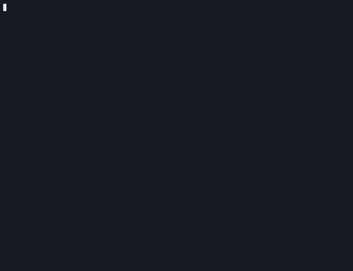 Terminal screencast of the reordering example